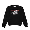 Black Dematerialization Crewneck