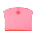 Pink And Red Boxy Drape Sleeveless Sweater