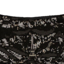 Women's Black Sequin Embroidered Shorts