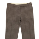 Davide Cenci Geometric Silk Pants - Brown