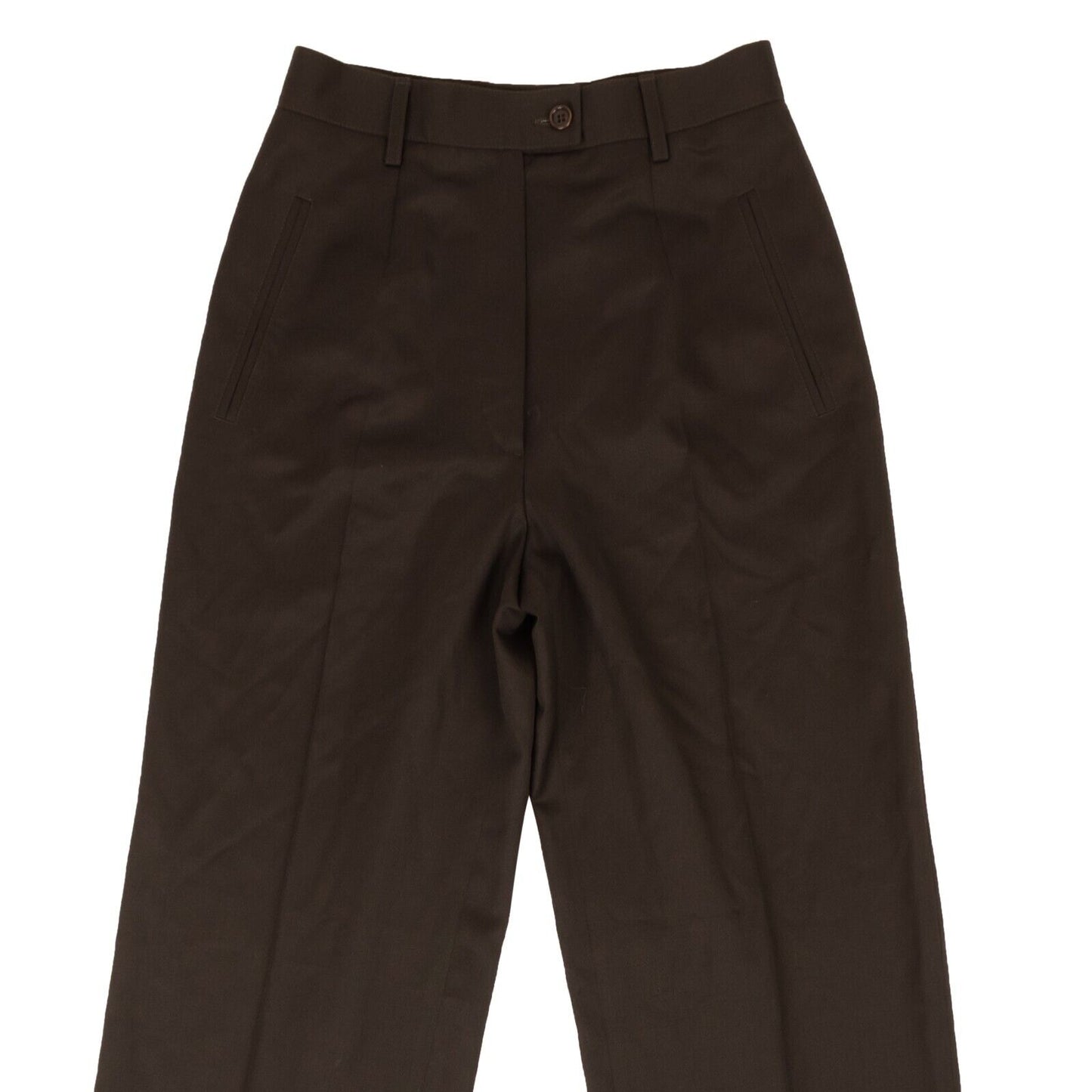 Davide Cenci Wool Dress Pants - Brown