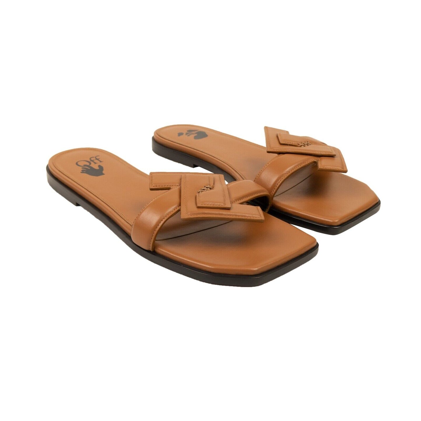 Off-White C/O Virgil Abloh Arrow Flat Sandal - Brown