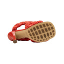 Bottega Veneta Leather Twist Knot Handle Clutch Bag - Eggnog