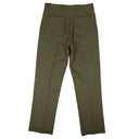 Olive Green Wool Twill Pants