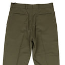 Olive Green Wool Twill Pants