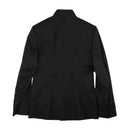 Navy Blue Wool Officer Collar Jacket