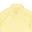 Brioni Linen Slim Fit Short Sleeves Casual Shirt - Yellow