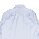 Blue Woven Striped Cotton Dress Shirt