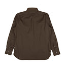 Brown Cotton Button Down Dress Shirt