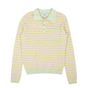 Mint Green Grandpa Knit Polo Sweater