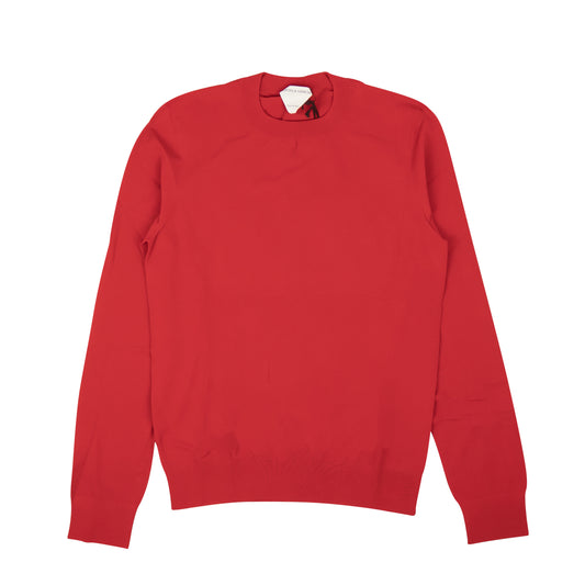 NWT BOTTEGA VENETA Red Techno Skin Pullover Sweater
