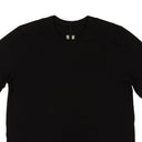 Black Cotton Crewneck Level Short Sleeve T-Shirt