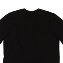 Black Cotton Crewneck Level Short Sleeve T-Shirt