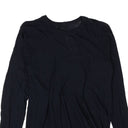Lapis Navy Blue Cotton Basic Long Sleeve T-Shirt