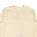 Natural White Cotton Level Long Sleeve T-Shirt