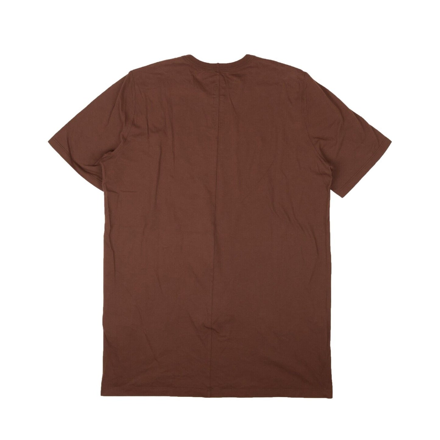 Rick Owens Throat Cotton Level Short Sleeve T-Shirt - Brown