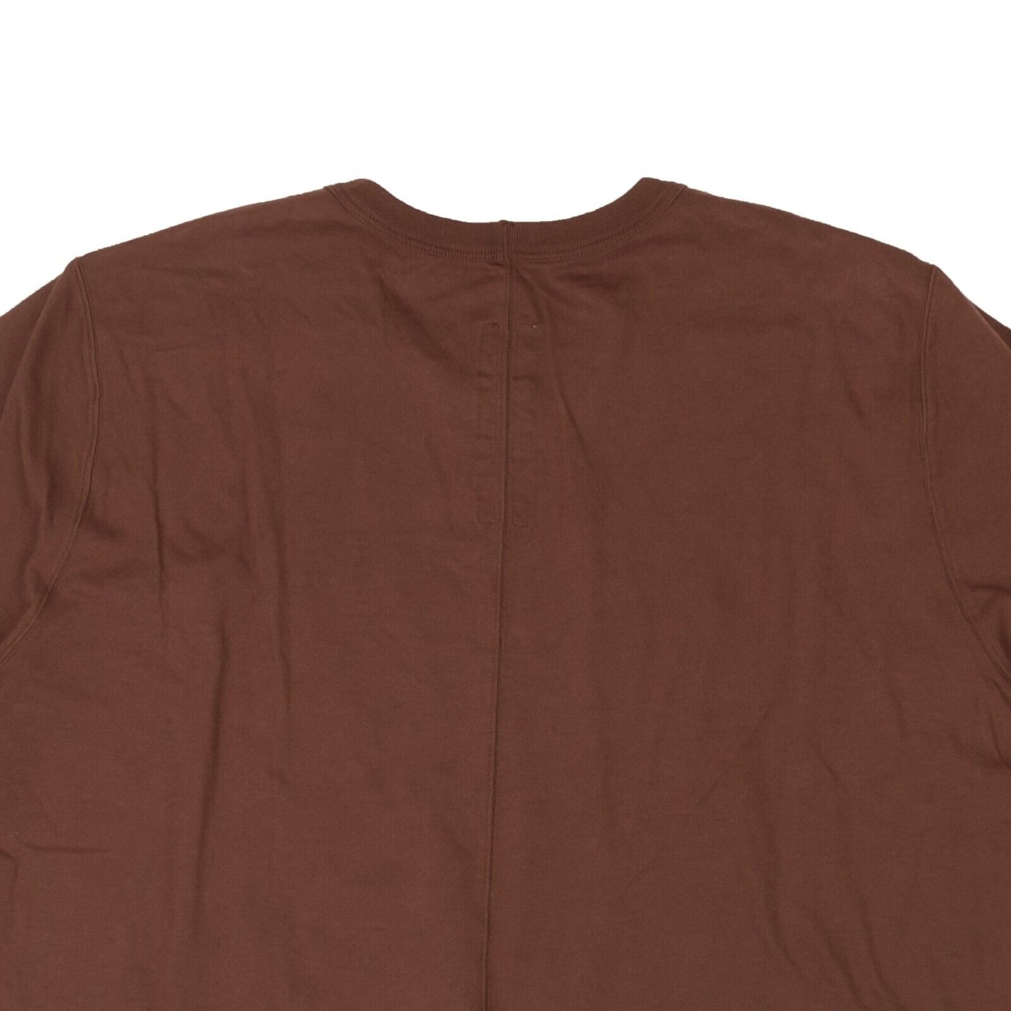 Rick Owens Throat Cotton Level Short Sleeve T-Shirt - Brown