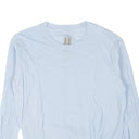 Powder Blue Double Cotton Long Sleeve T-Shirt