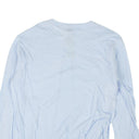 Powder Blue Double Cotton Long Sleeve T-Shirt