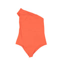 BOTTEGA VENETA ORANGE ONE SHOULDER SWIMSUIT