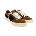 Brown Suede Arrow Sneakers