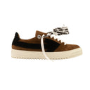 Brown Suede Arrow Sneakers
