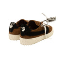 Brown Suede Arrow Sneakers