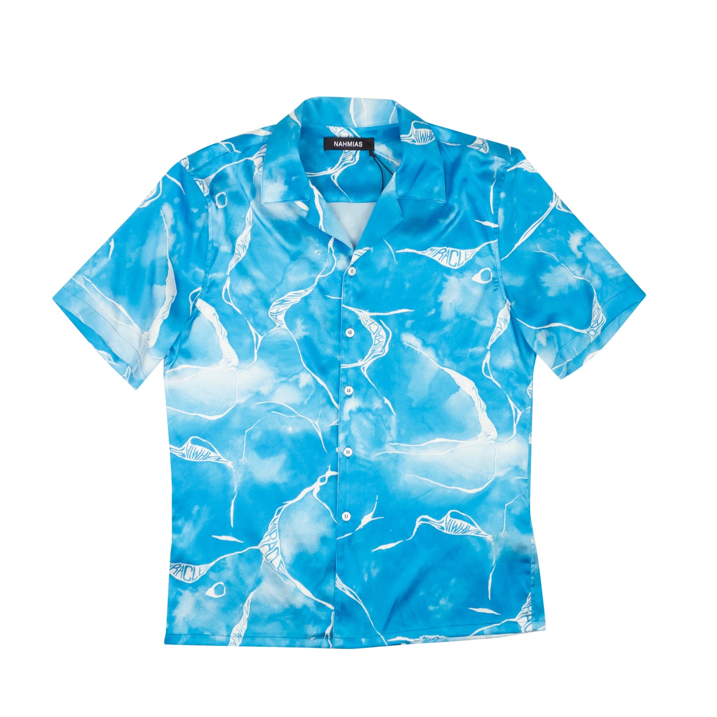 Nahmias Miracle Tie Dye Silk Shirt - Blue