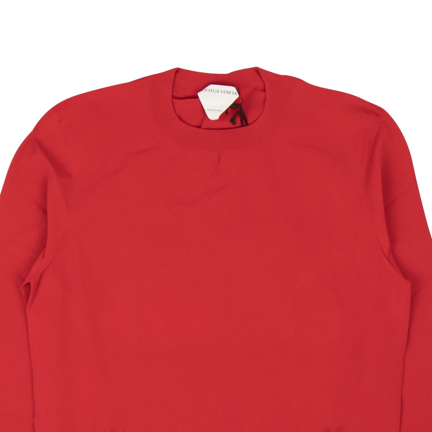 NWT BOTTEGA VENETA Red Techno Skin Pullover Sweater