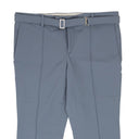 BOTTEGA VENETA BABY BLUE BELTED STRAIGHT LEG PANTS