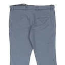 BOTTEGA VENETA BABY BLUE BELTED STRAIGHT LEG PANTS
