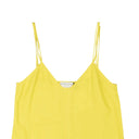 Yellow V-Neck Spaghetti Strap Cami Tank Top