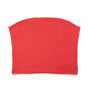 Pink And Red Boxy Drape Sleeveless Sweater