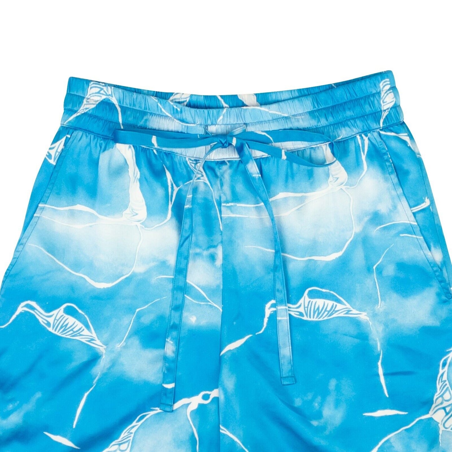 Nahmias Miracle Tie Dye Silk Shorts - Blue