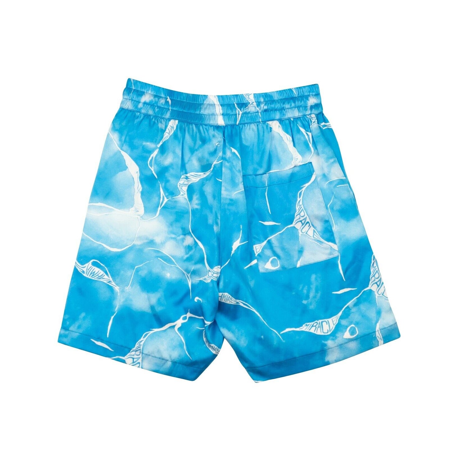 Nahmias Miracle Tie Dye Silk Shorts - Blue