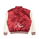 Rhude Embroidelogo Varsity Pullover Jacket - Maroon