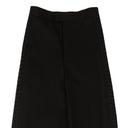 BOTTEGA VENETA BLACK INTRECCIATO BASKET WEAVE DETAIL PANTS
