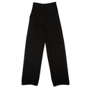 BOTTEGA VENETA BLACK INTRECCIATO BASKET WEAVE DETAIL PANTS
