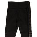 BOTTEGA VENETA BLACK SATIN STRIPE COTTON STRAIGHT JEANS