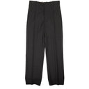 BOTTEGA VENETA CHARCOAL GREY WOOL TRAVEL STRAIGHT PANTS