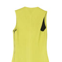 BOTTEGA VENETA YELLOW QUILTED LEATHER SLEEVELESS DRESS