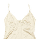 Chalk Cream Satin Spaghetti Strap Tank Top