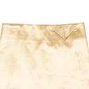 BOTTEGA VENETA CHAMPAGNE STRAIGHT SATIN MINI SKIRT