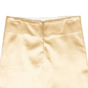 BOTTEGA VENETA CHAMPAGNE STRAIGHT SATIN MINI SKIRT