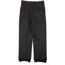 BOTTEGA VENETA CHARCOAL GREY WOOL TRAVEL STRAIGHT PANTS