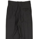 BOTTEGA VENETA CHARCOAL GREY WOOL TRAVEL STRAIGHT PANTS