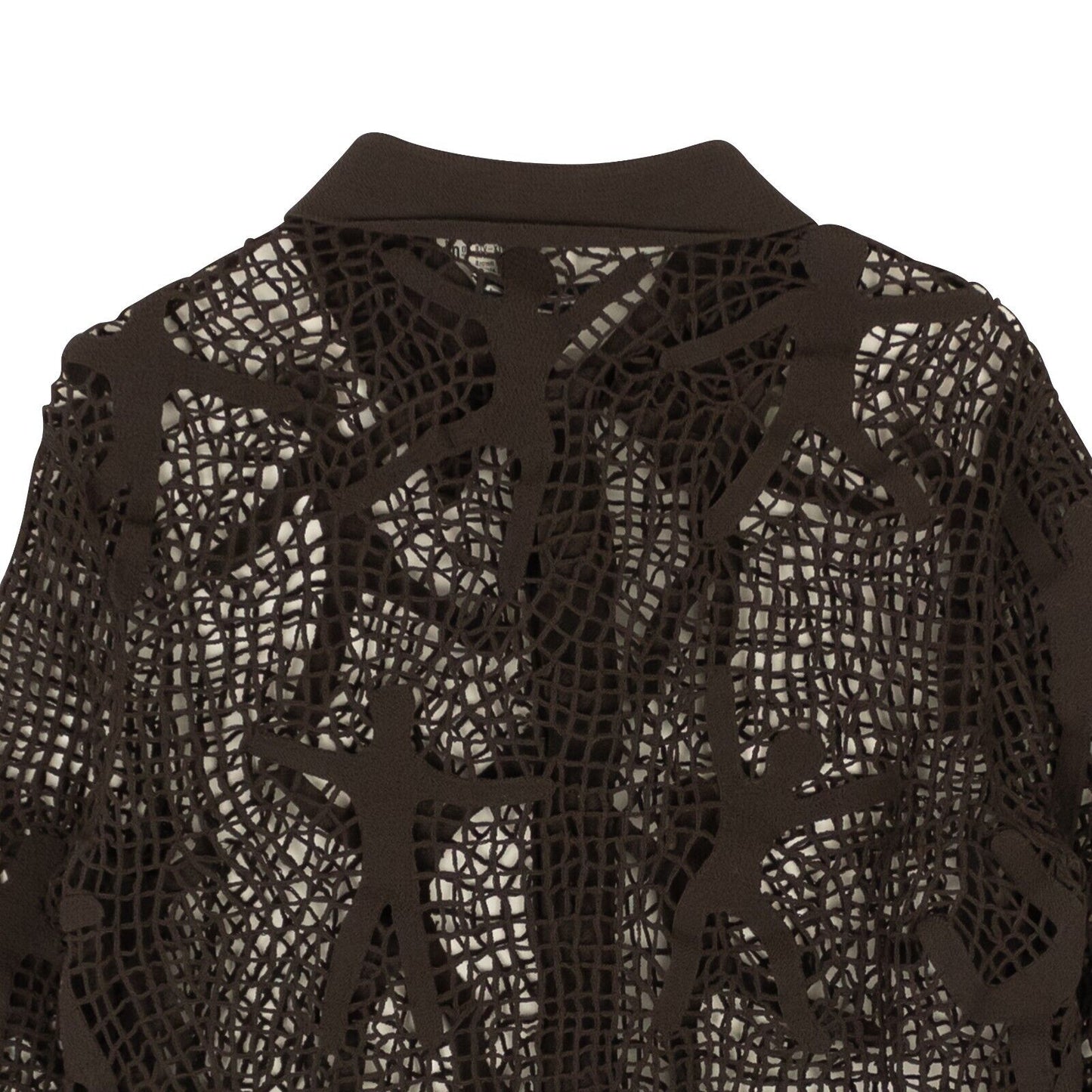 NWT BOTTEGA VENETA Brown Chochet Dancers Blouse Top