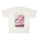 White And Pink Photograph Print Condo T-Shirt