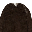 NWT BOTTEGA VENETA Chocolate Brown Beaded Mesh Knit Dress Set