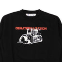 Black Dematerialization Crewneck
